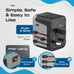 30W 6 in 1 Universal Travel Adapter - 2 USB-A + 3 USB-C - Max. 30W (6A) (UP-30KU-BL) Ceptics