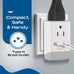 Brazil Travel Adapter | Type N - USB-A & USB-C Ports + 2 USA Outlet (AP-11C) Ceptics
