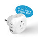 European Schuko Travel Plug Adapter - Type E/F - 5 in 1 - Ultra Compact (PTU-9) Ceptics