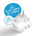 Israel, Palestine Travel Plug Adapter - Type H - 5 in 1 - Ultra Compact (PTU-14) Ceptics