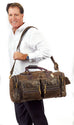 Claire Chase Executive Leather Sports Duffel Bag