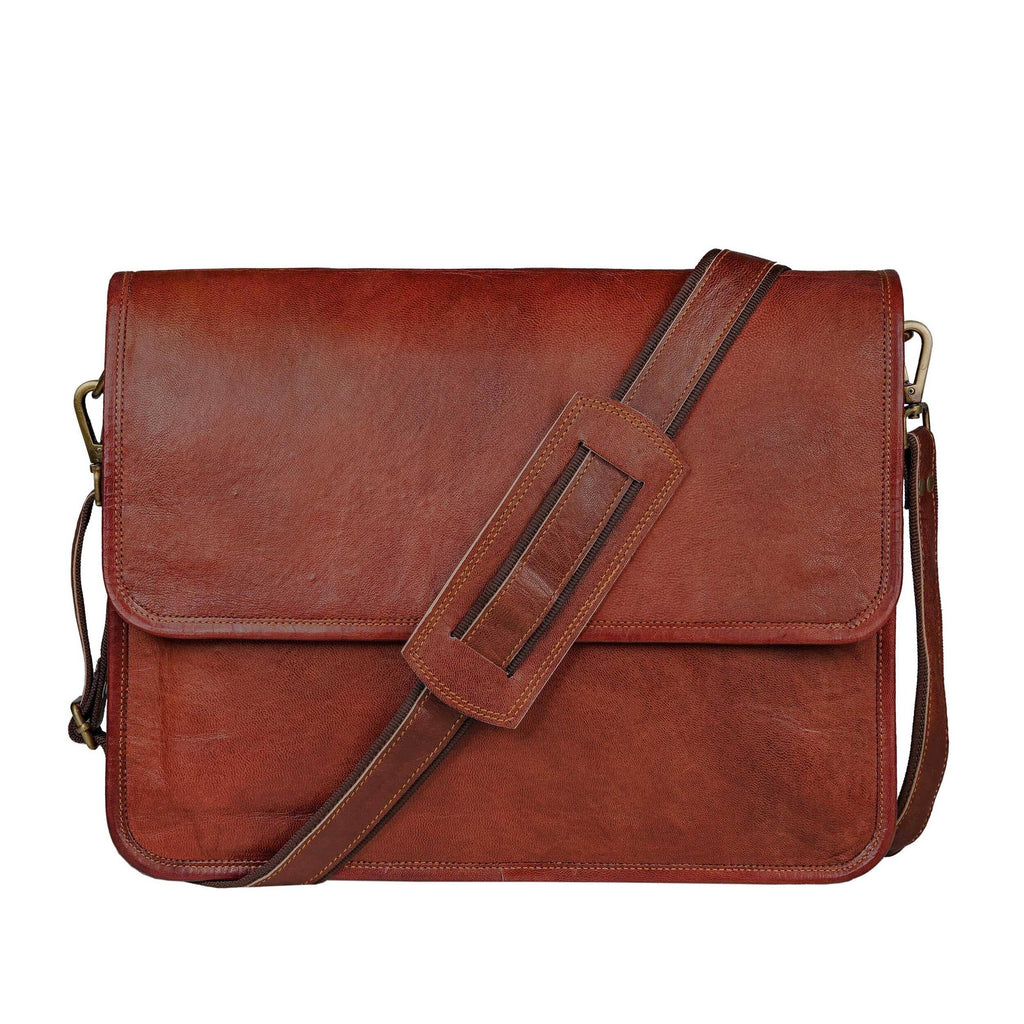 The Flap Over Messenger Classy Leather Bags