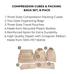 Compression Cubes & Packing Bags Set, 8-pack, Taupe Bag-all