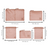 Compression Cubes & Packing Bags Set, 8-pack, Pink/Blush Bag-all