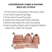Compression Cubes & Packing Bags Set, 8-pack, Pink/Blush Bag-all