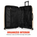 Excavator 3 Piece Expandable Tough Luggage Set Travellty