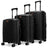 Trencher 3 Piece Expandable Tough Luggage Set Travellty