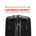 Trencher 3 Piece Expandable Tough Luggage Set Travellty
