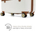 Grace Expandable 25" Medium Checked Retro Suitcase Travellty