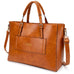 Julia Rustic Vegan Leather Weekender Duffel Bag Travellty