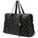 Diamond Quilted Vegan Leather Weekender Tote Bag Travellty