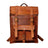 The Hoffman Roll Top Backpack Classy Leather Bags