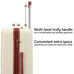 Mia 3 Piece Expandable Retro Luggage Set Travellty
