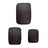 Re-cycled and Reinforced Nylon Compression Packing Cubes, 3-pack Black Bag-all