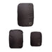 Re-cycled and Reinforced Nylon Compression Packing Cubes, 3-pack Black Bag-all