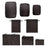 Compression Cubes & Packing Bags Set, 8-pack, Black Bag-all