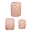 Re-cycled and Reinforced Nylon Compression Packing Cubes, 3-pack Pink/Blush Bag-all