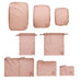 Compression Cubes & Packing Bags Set, 8-pack, Pink/Blush Bag-all