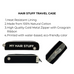 Hair Stuff Travel Case, Black Bag-all