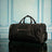 Black Leather Roller Bag Set Sole Premise