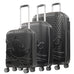 Disney Mickey Mouse Rolling Suitcases 3 Piece Set Black Ful Luggage