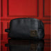 Black Leather Toiletry Bag Sole Premise