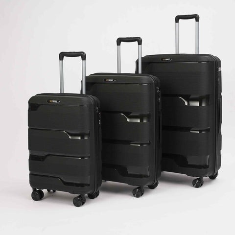 Black Hardcase Roller Luggage Set (28', 24' and 20') Sole Premise