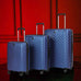 Blue Hardcase Roller Luggage Set (28', 24' and 20') Sole Premise