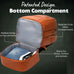 Brown Leather Patented Carry-on Bag (XL Design) (Only 300 Made) Sole Premise