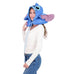 Disney Stitch Travel Neck Pillow Hoodie, Blue Ful Luggage