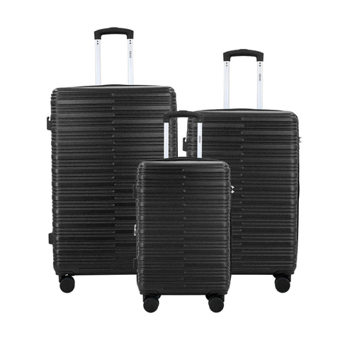 IZOD Camellia Premium Lightweight ABS 3 Piece Luggage Set - 20", 24", 28" with 360° Dual Spinning Wheels and Combo Lock Izod