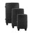 IZOD Camellia Premium Lightweight ABS 3 Piece Luggage Set - 20", 24", 28" with 360° Dual Spinning Wheels and Combo Lock Izod