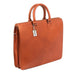 Claire Chase Legendary Sarita Leather Briefcase Dark Brown Claire Chase