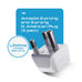 South Africa Travel Adapter - Type M - Ultra Compact (CT-10L, 3 Pack) Ceptics
