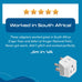 South Africa Travel Adapter - Type M - Ultra Compact (CT-10L, 3 Pack) Ceptics