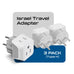 Israel, Palestine Travel Adapter - Type H - Ultra Compact (CT-14, 3 Pack) Ceptics