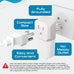 Thailand Travel Adapter - Type O - Ultra Compact (CT-18, 3 Pack) Ceptics