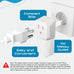 European Travel Adapter - Type C - Ultra Compact (CT-9C, 3 Pack) Ceptics