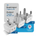 African Travel Adapter Set - Type M, G, E/F - 3pcs (CT-AF-SET) Ceptics