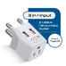 South Africa Travel Adapter - Type M - Dual USB (CTU-10L) Ceptics