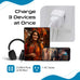 India Travel Adapter - Type D - Dual USB (CTU-10) Ceptics