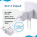 Switzerland Travel Adapter - Type J - Dual USB (CTU-11A) Ceptics