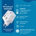 Switzerland Travel Adapter - Type J - Dual USB (CTU-11A) Ceptics