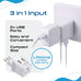 Italy Travel Adapter - Type L - Dual USB (CTU-12A) Ceptics