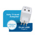 Italy Travel Adapter - Type L - Dual USB (CTU-12A) Ceptics