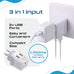 Israel, Palestine Travel Adapter - Type H - Dual USB (CTU-14) Ceptics