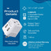 Australia, China Travel Adapter Plug with Dual USB - Type I - 2 Pack (CTU-16) Ceptics