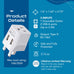 UK, England Travel Adapter - Type G - Dual USB (CTU-7) Ceptics