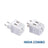 India Travel Adapter Plug Combo - Type C, D | Dual USB - Indian Combo (CTU-9C-10) Ceptics