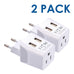 European Travel Adapter - Type C - Dual USB (CTU-9C) Ceptics